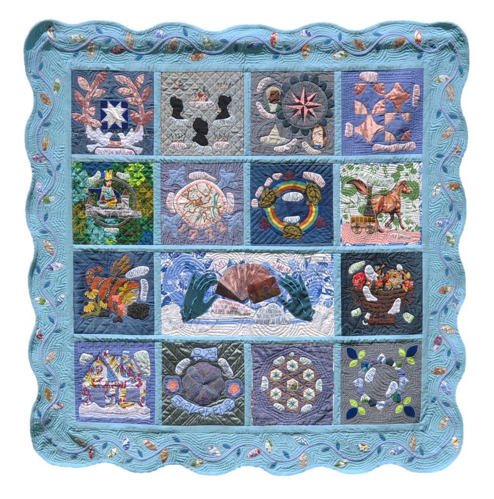 Quilt made by Stephanie Capps Dyke - entitled Trivia Night at Disney's Tavern